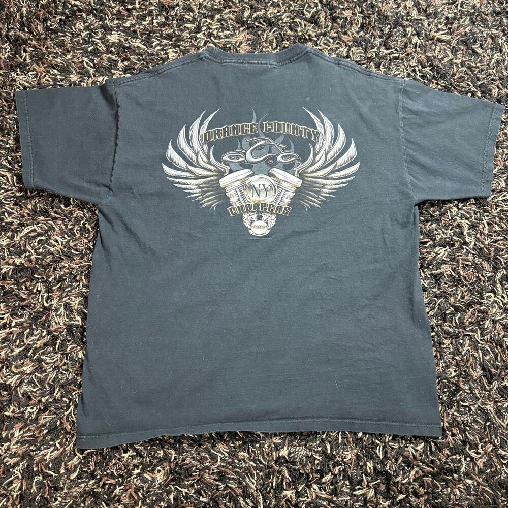 VINTAGE Orange County Choppers Shirt Mens XL Black OCC New York‎ Y2K